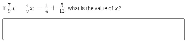 Create question with a mathematical expression 