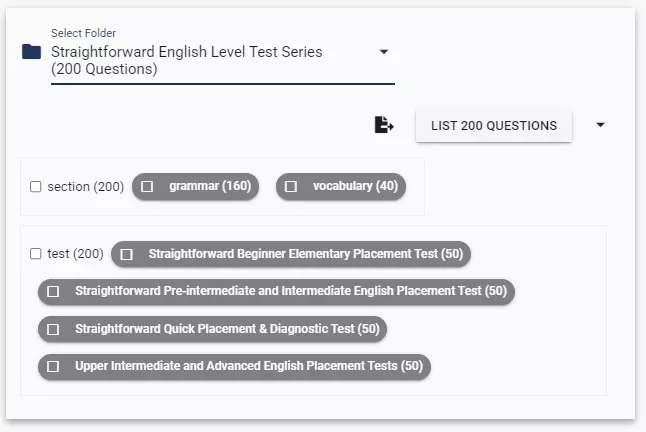 Saving questions in question bank