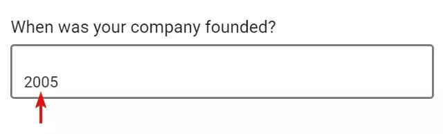 Question answered by writing numbers