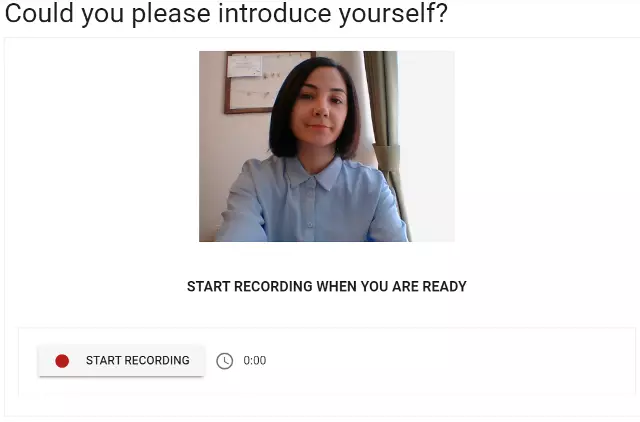 Adayın kullandığı cihazın kamerası ile video çekerek cevap verdiği soru örneği.