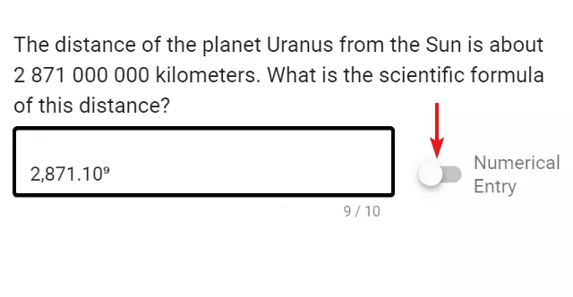 Candidate can choose the notation they want to use