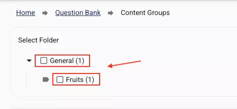 Organisation de groupes de contenu sous des dossiers