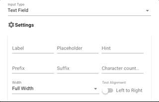 Types of open-ended question that you can choose within the system