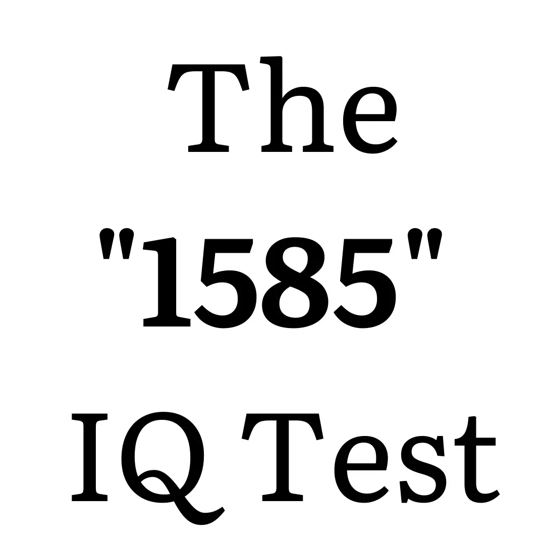 1585 IQ Testi Logosu