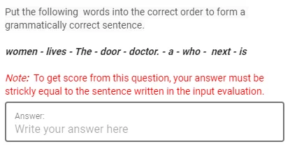 Açık uçlu ve belli bir formatta cevap gerektiren soru örneği