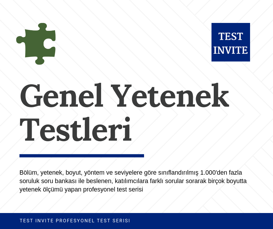 Test Invite Online Genel Yetenek Sınavı Testi